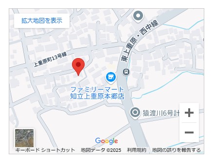 知立市上重原町案内図