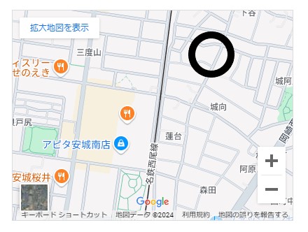 安城市桜井町案内図