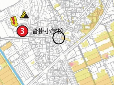 豊明市沓掛町薬師ヶ根【全3棟】ハザードマップ