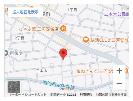 安城市二本木町案内図